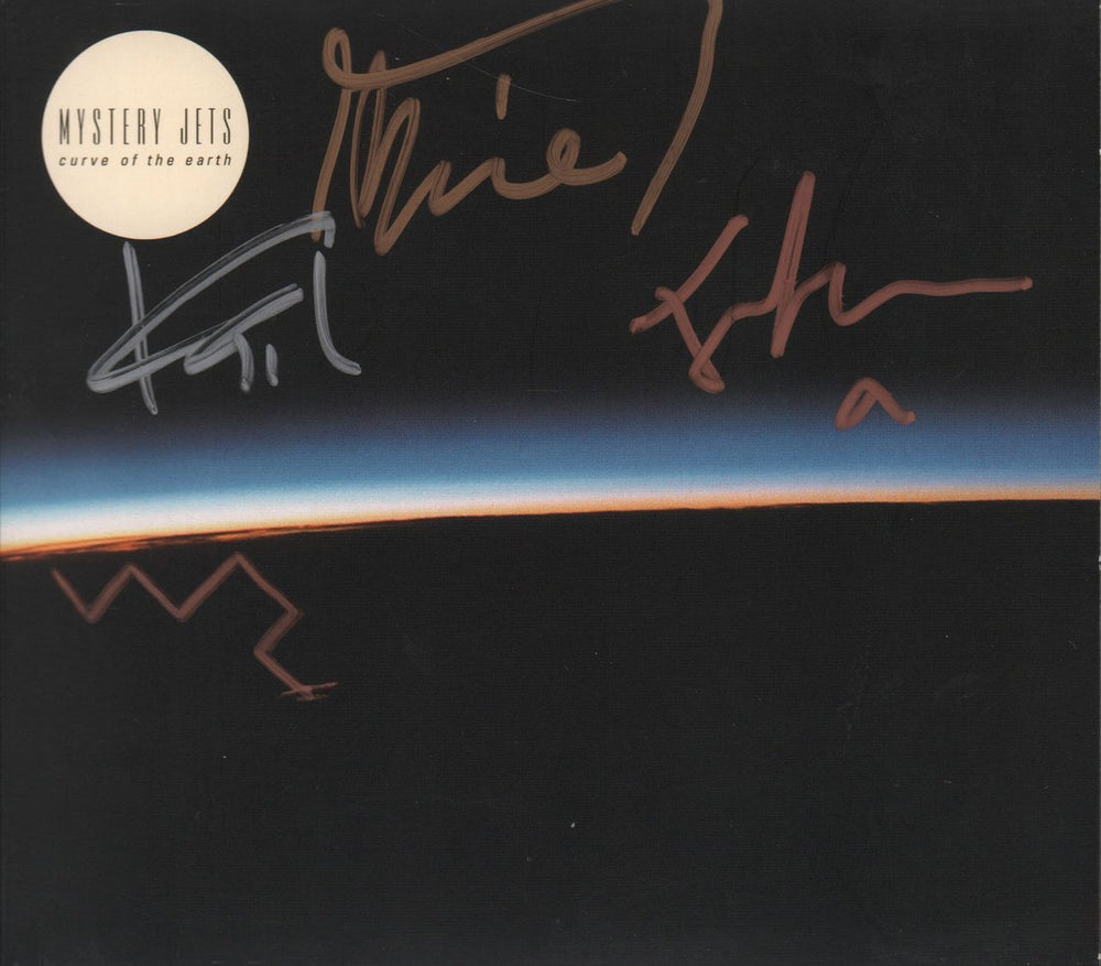 Mystery Jets Curve Of The Earth - Autographed UK CD album (CDLP) CARL009CD