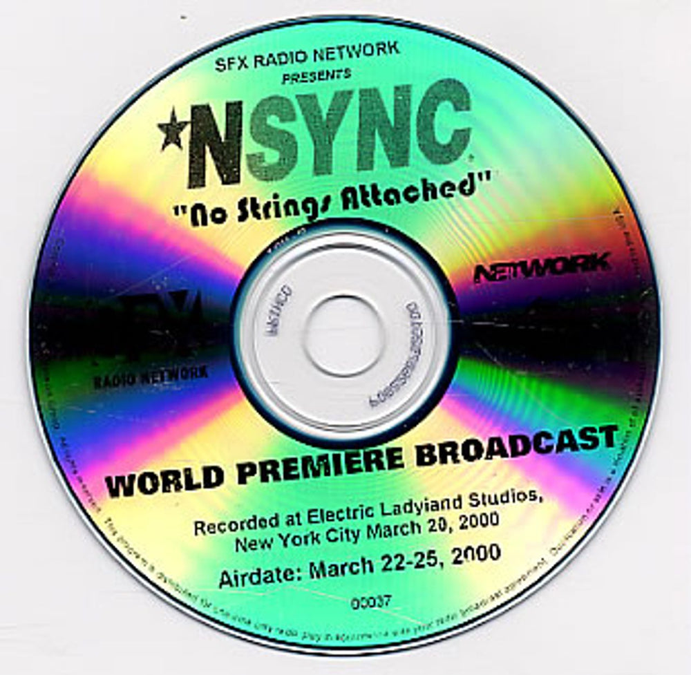 N Sync No Strings Attached - World Premiere Broadcast US CD album (CDLP) MARCH 22-25 200