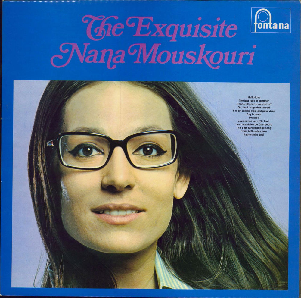 Nana Mouskouri The Exquisite Nana Mouskouri UK vinyl LP album (LP record) STL5536