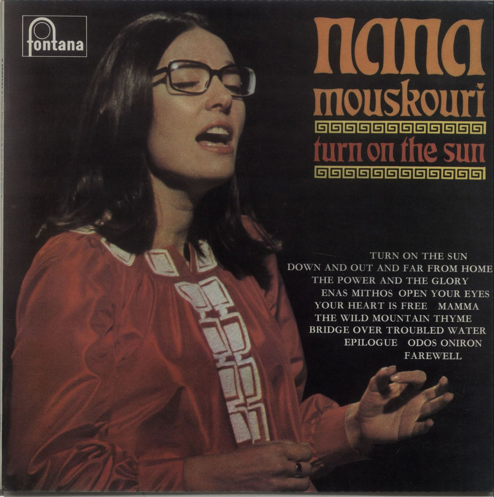 Nana Mouskouri Turn On The Sun UK vinyl LP album (LP record) 6312008