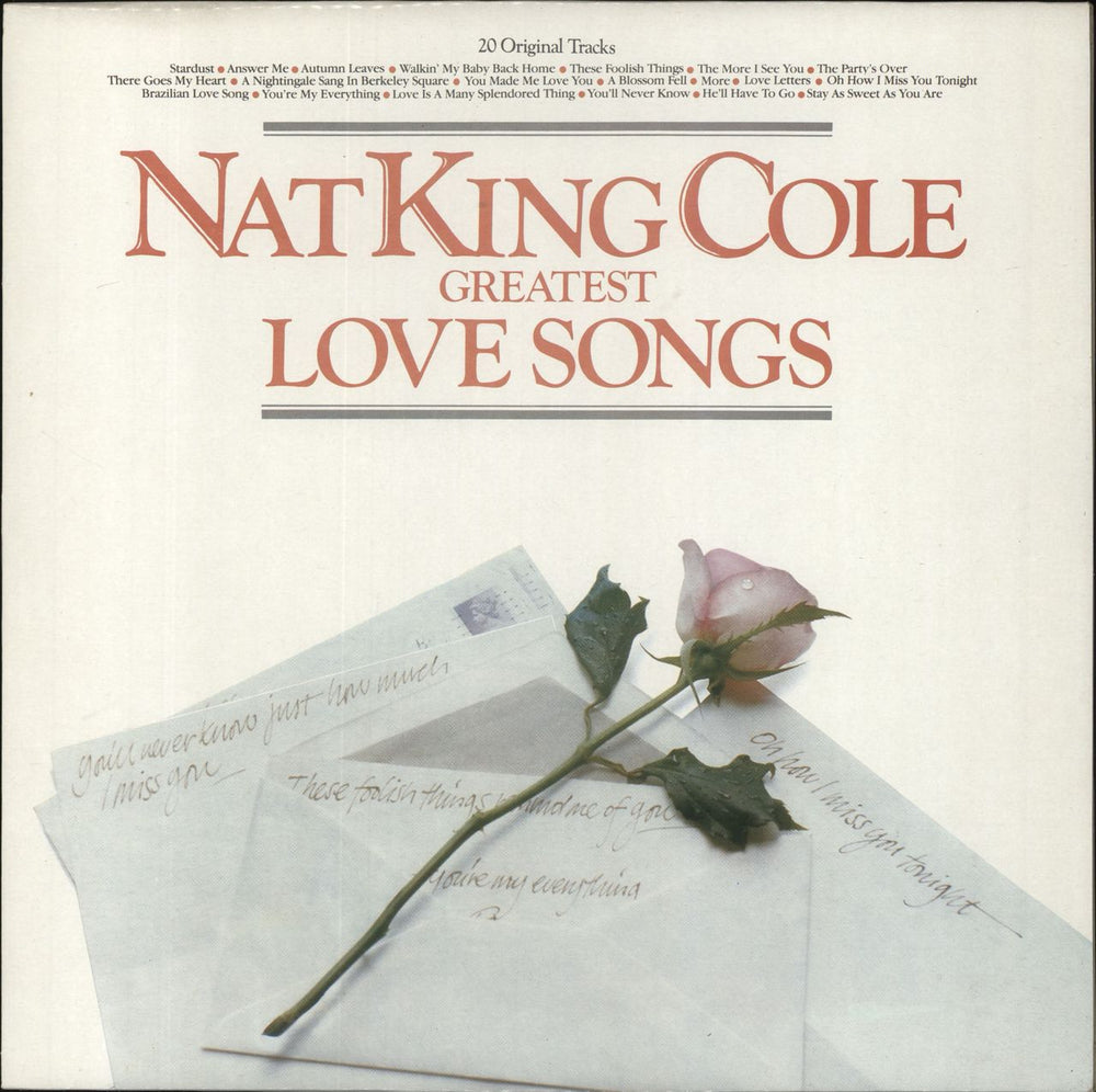 Nat King Cole Greatest Love Songs - 2nd UK vinyl LP album (LP record) EMTV35