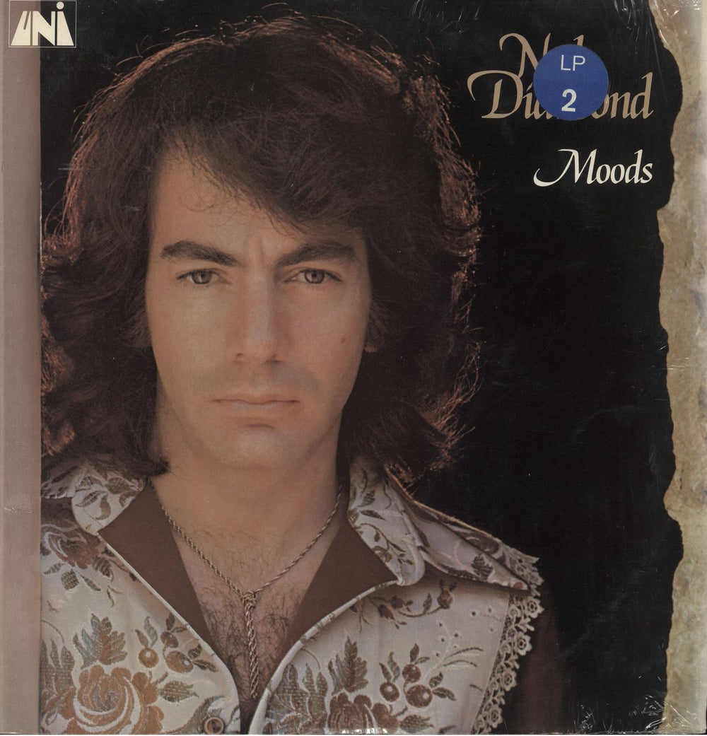 Neil Diamond Moods + Shrink UK vinyl LP album (LP record) UNLS128