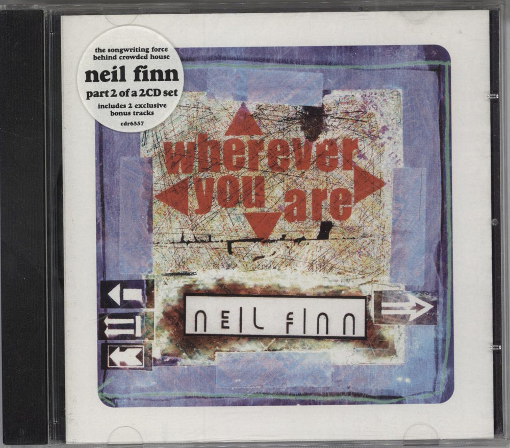 Neil Finn Wherever You Are - Parts 1 & 2 UK 2-CD single set (Double CD single) NFN2SWH180402