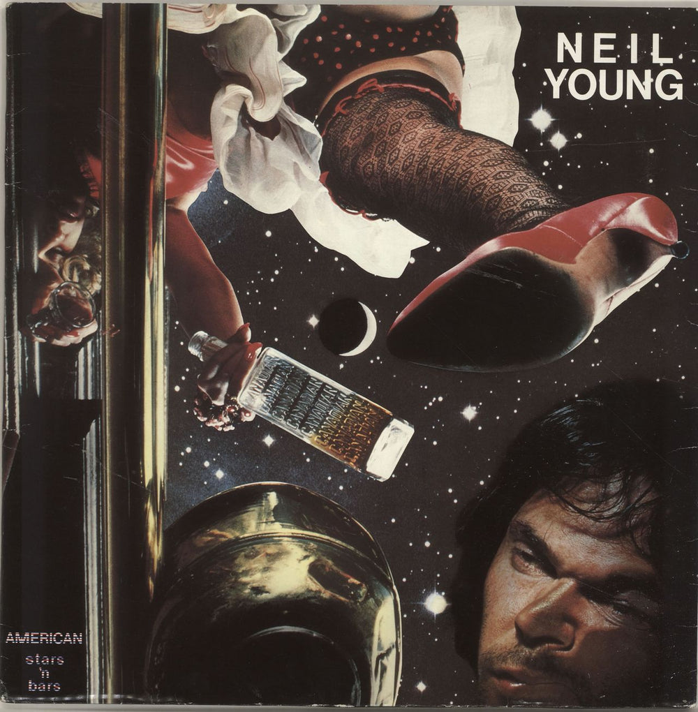 Neil Young American Stars 'N Bars German vinyl LP album (LP record) REP54088