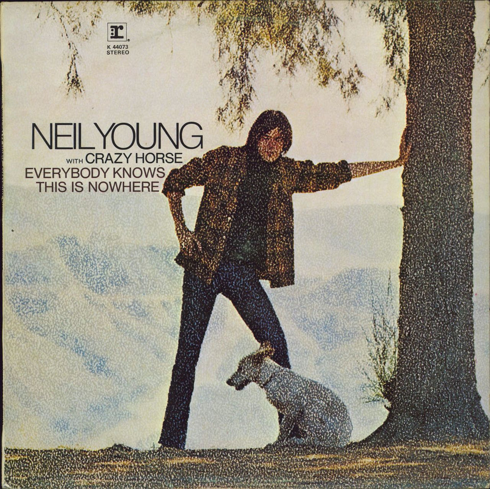 Neil Young Everybody Knows This Is Nowhere - 2nd UK vinyl LP album (LP record) K44073