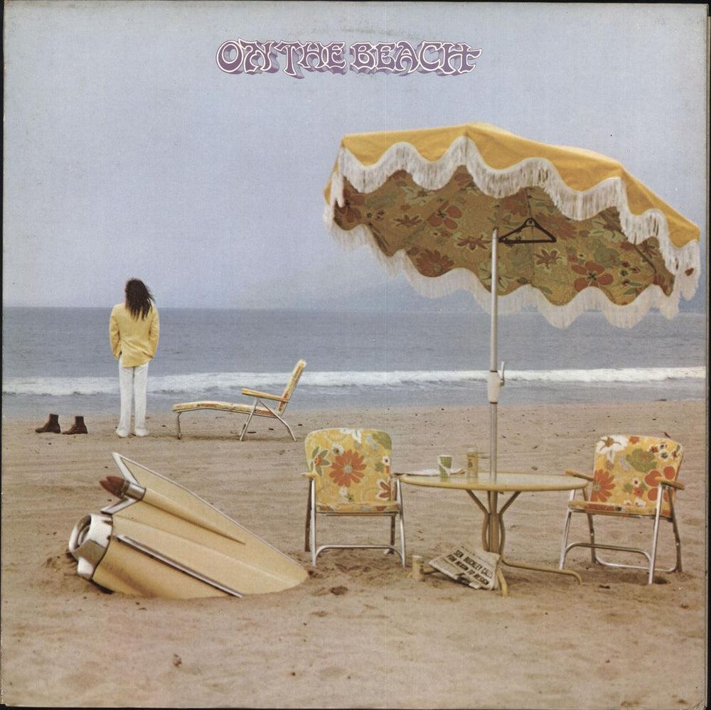 Neil Young On The Beach - 1st UK vinyl LP album (LP record) K54014