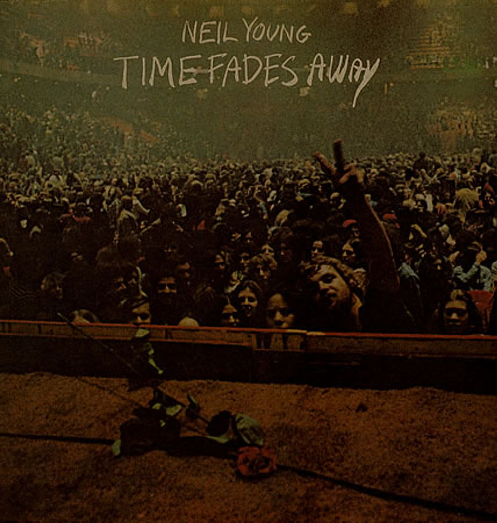 Neil Young Time Fades Away - 1st + Insert UK vinyl LP album (LP record) K54010