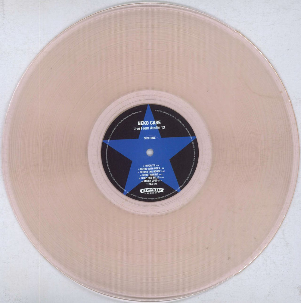 Neko Case Live From Austin TX US vinyl LP album (LP record) 1GOLPLI829506