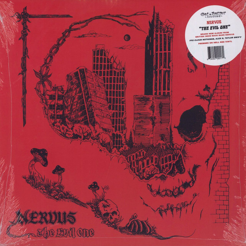 Nervus The Evil One - Red Vinyl UK vinyl LP album (LP record) GBR-143