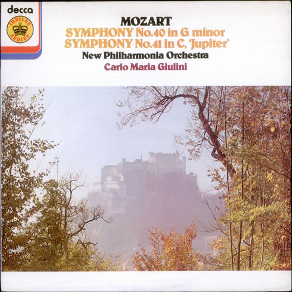 New Philharmonia Orchestra Symphony No. 40 in G minor & Symphony No. 41 in C 'Jupiter' UK vinyl LP album (LP record) JB8