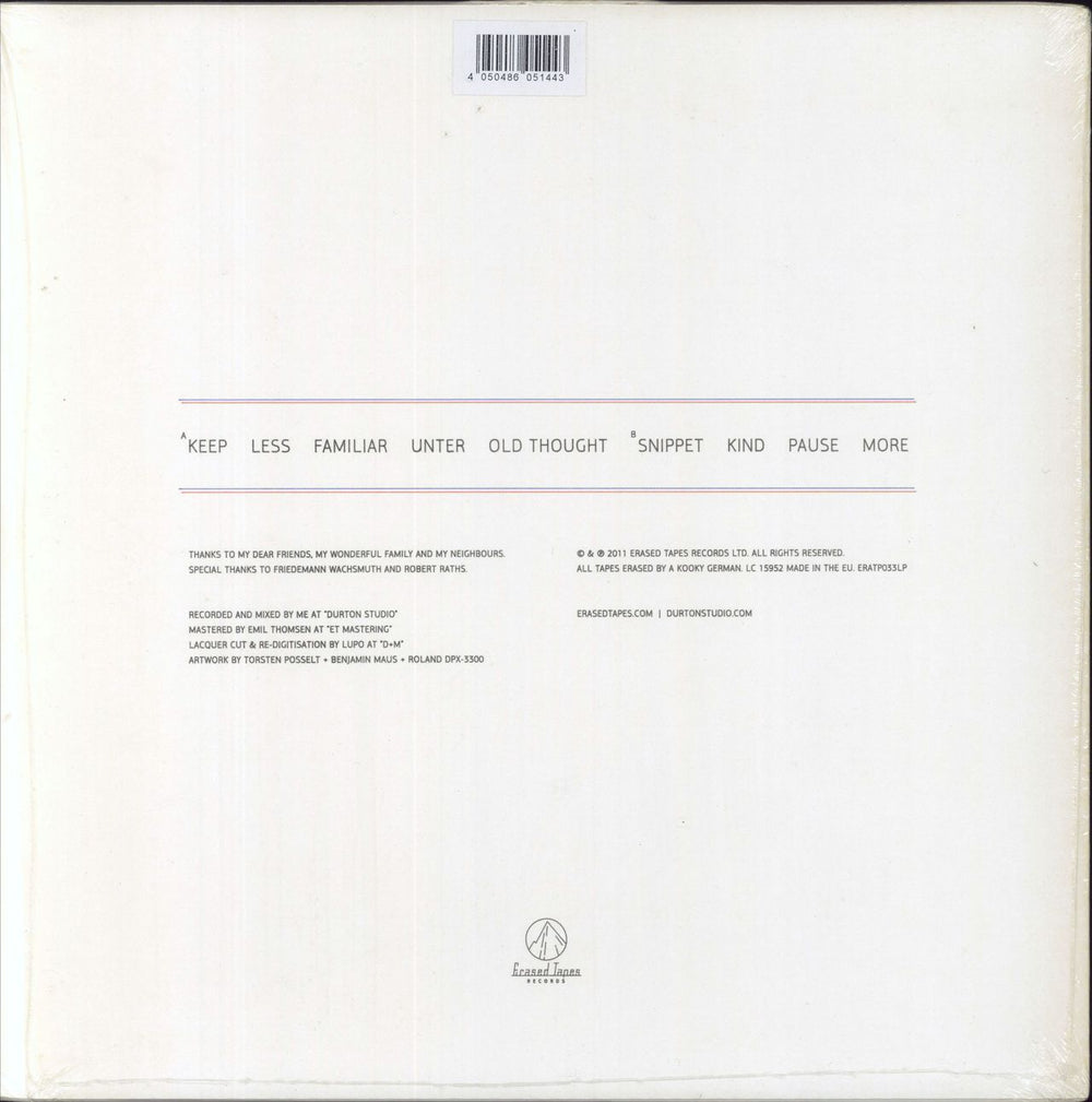 Nils Frahm Felt UK vinyl LP album (LP record) 4050486051443