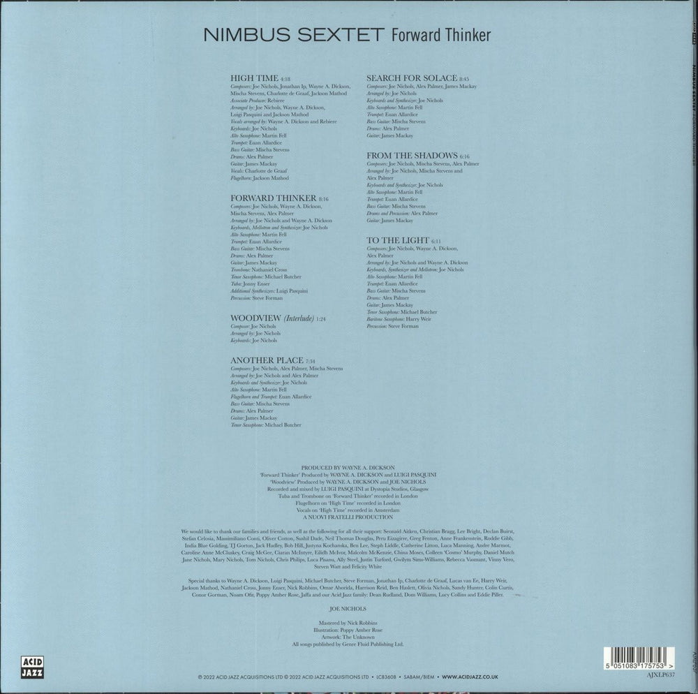 Nimbus Sextet Forward Thinker UK vinyl LP album (LP record) 5051083175753