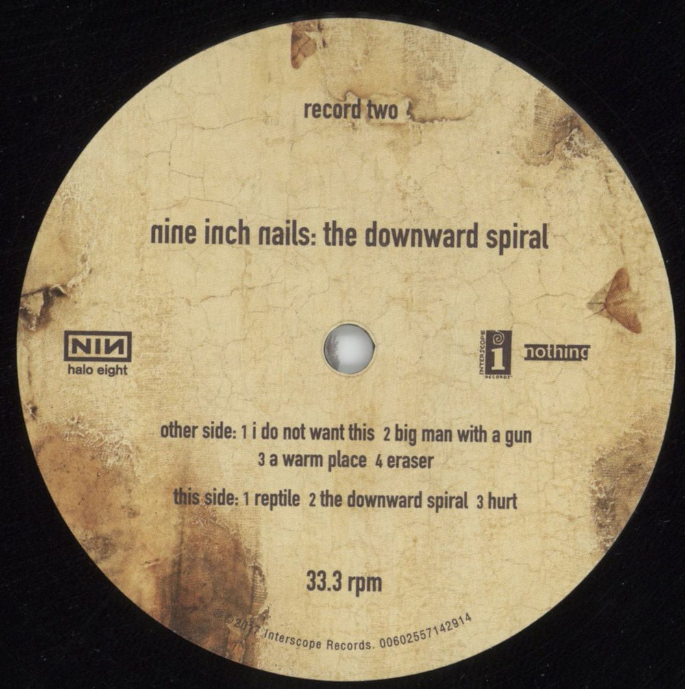 Nine Inch Nails The Downward Spiral - 180 Gram Vinyl US 2-LP vinyl record set (Double LP Album) NIN2LTH808831