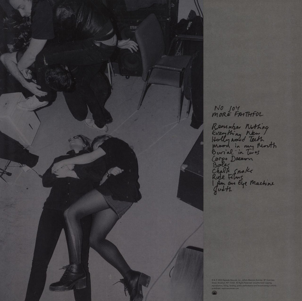 No Joy More Faithful US vinyl LP album (LP record) 184923120004