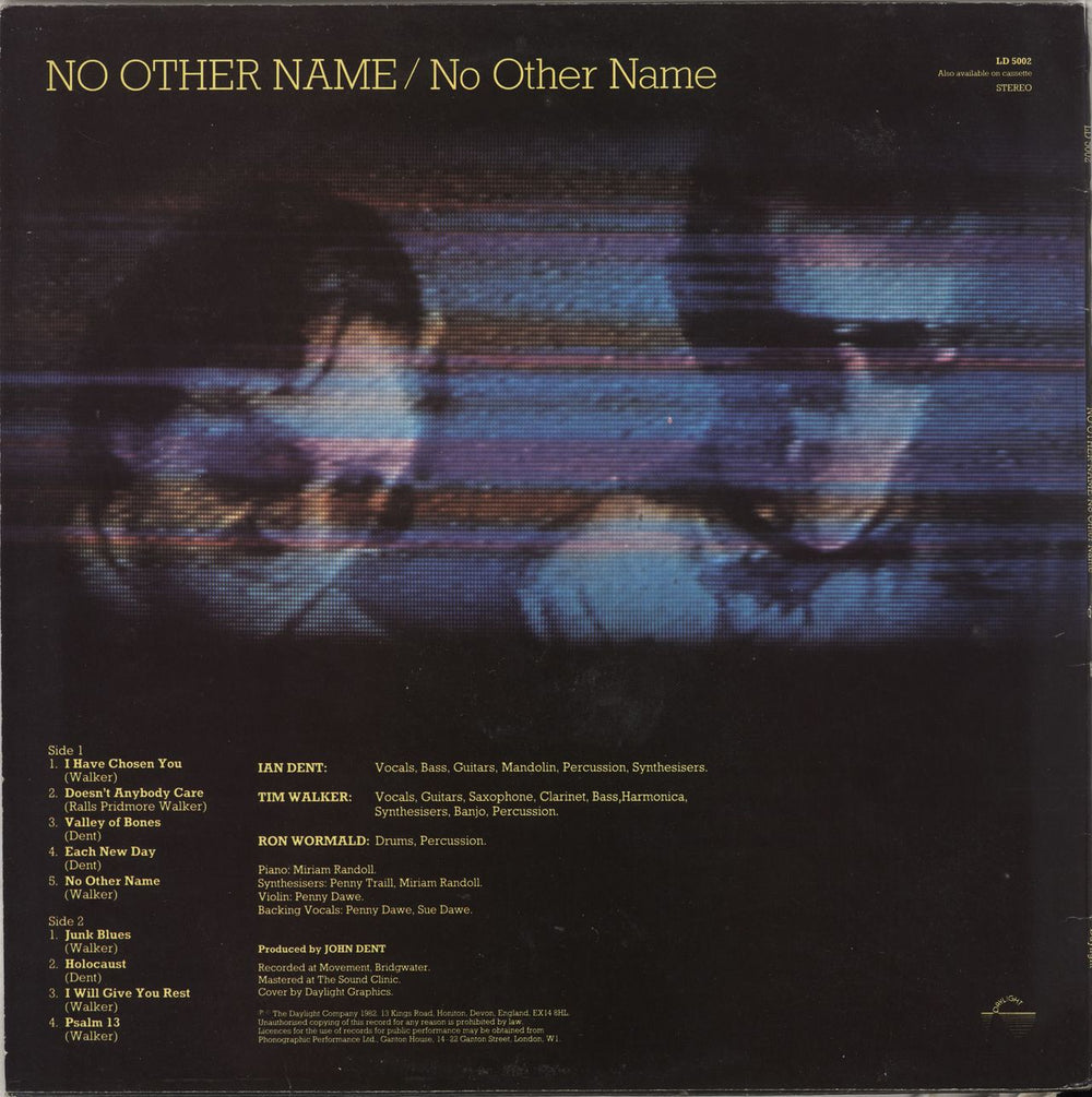 No Other Name No Other Name UK vinyl LP album (LP record)