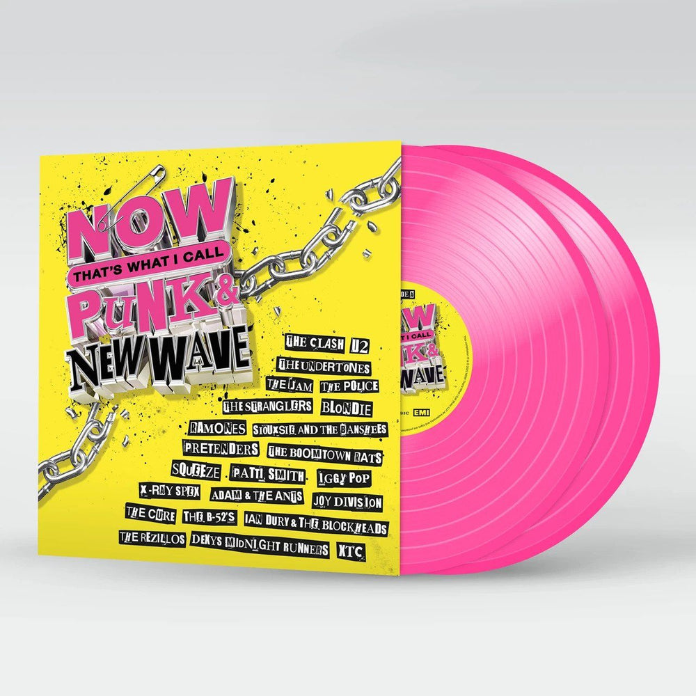 Now That's What I Call Music NOW That's What I Call Punk & New Wave - Pink Vinyl - Sealed UK 2-LP vinyl record set (Double LP Album) N.W2LNO807130