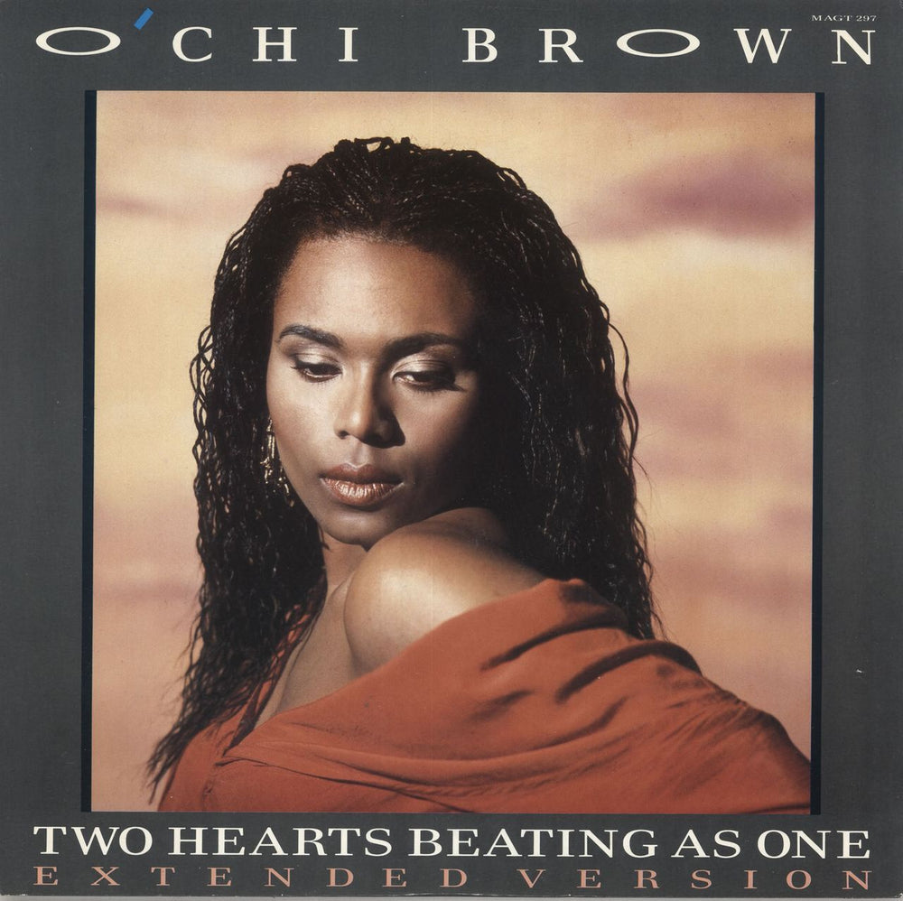 O'Chi Brown Two Hearts Beating As One UK 12" vinyl single (12 inch record / Maxi-single) MAGT-297