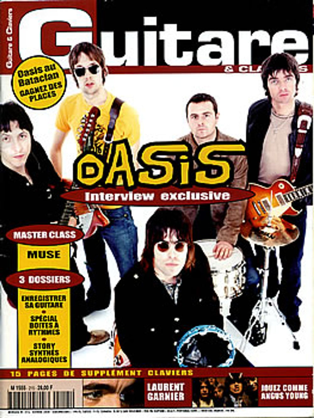 Oasis Guitare & Claviers - February 2000 French magazine MAGAZINE - FEBRUARY 2000