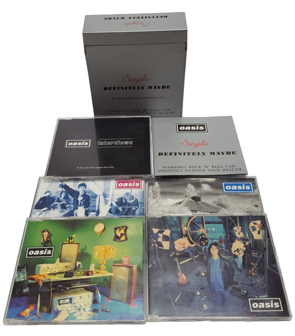 Oasis Singles - Definitely Maybe UK CD Single Box Set 5017556000021