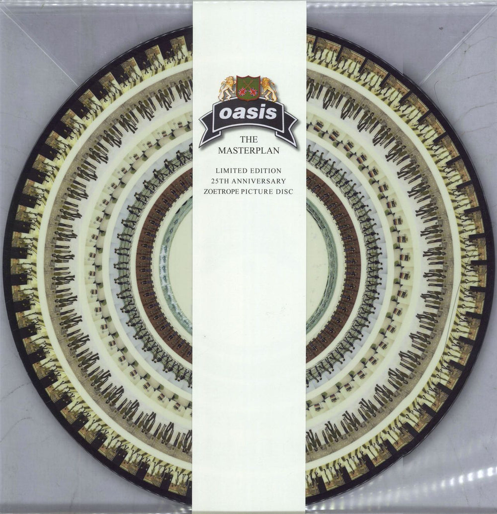 Oasis The Masterplan - Zoetrope UK picture disc LP (vinyl picture disc album) BLOOD239