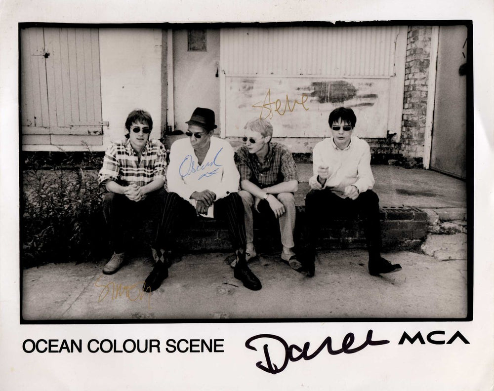 Ocean Colour Scene Signed Photo - 2 UK Promo photograph PROMO PHOTO