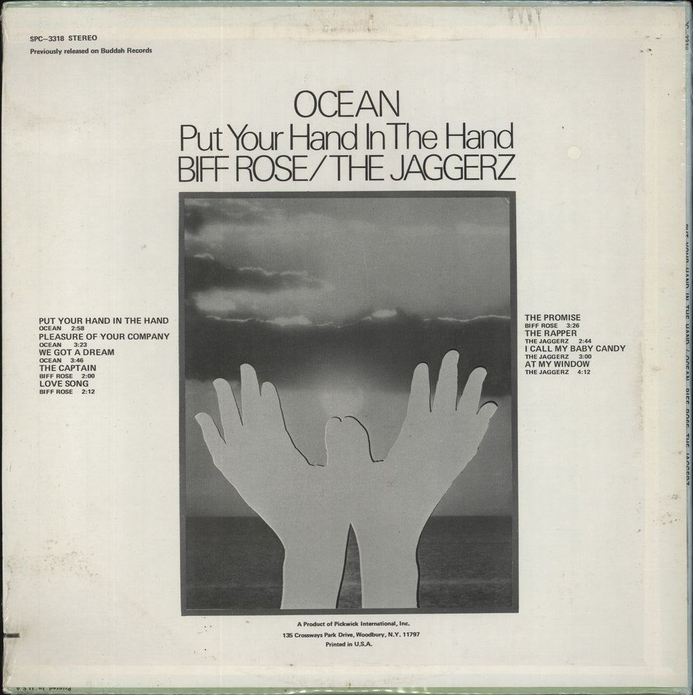 Ocean Put Your Hand In The Hand US vinyl LP album (LP record)