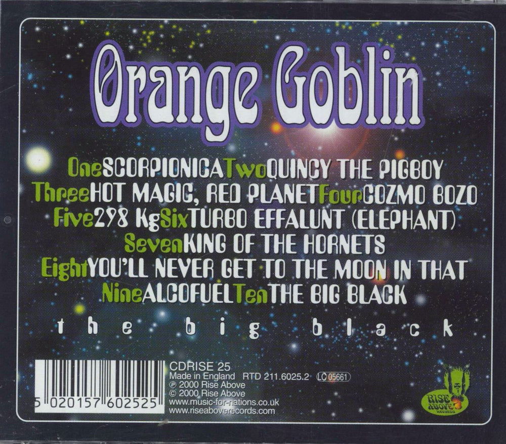 Orange Goblin The Big Black UK CD album (CDLP) 5020157602525