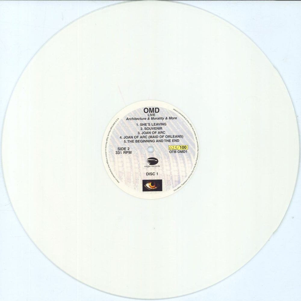 Orchestral Manoeuvres In The Dark Live: Architecture & Morality & More - White Vinyl + Numbered UK 2-LP vinyl record set (Double LP Album)