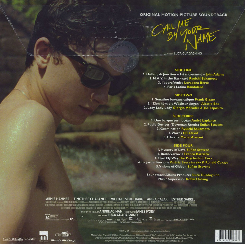 Original Soundtrack Call Me By Your Name - 180 Gram + Poster UK 2-LP vinyl record set (Double LP Album) 8719262006041
