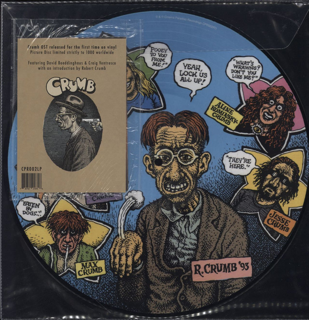 Original Soundtrack Crumb UK picture disc LP (vinyl picture disc album) CPR002LP