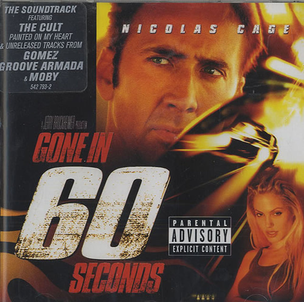 Original Soundtrack Gone In 60 Seconds UK CD album (CDLP) 542793-2