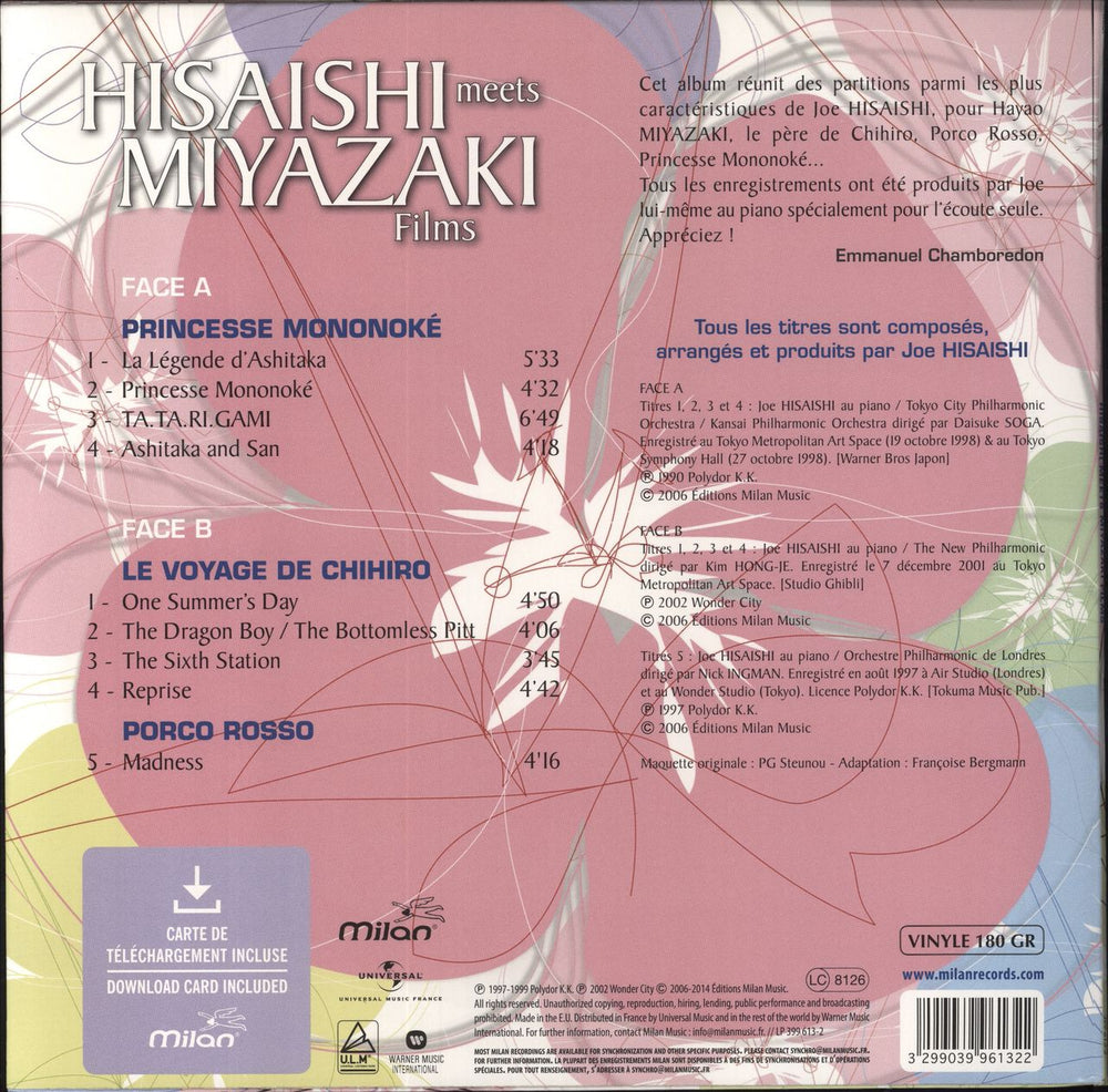 Original Soundtrack Hisaishi Meets Miyazaki Films UK vinyl LP album (LP record)