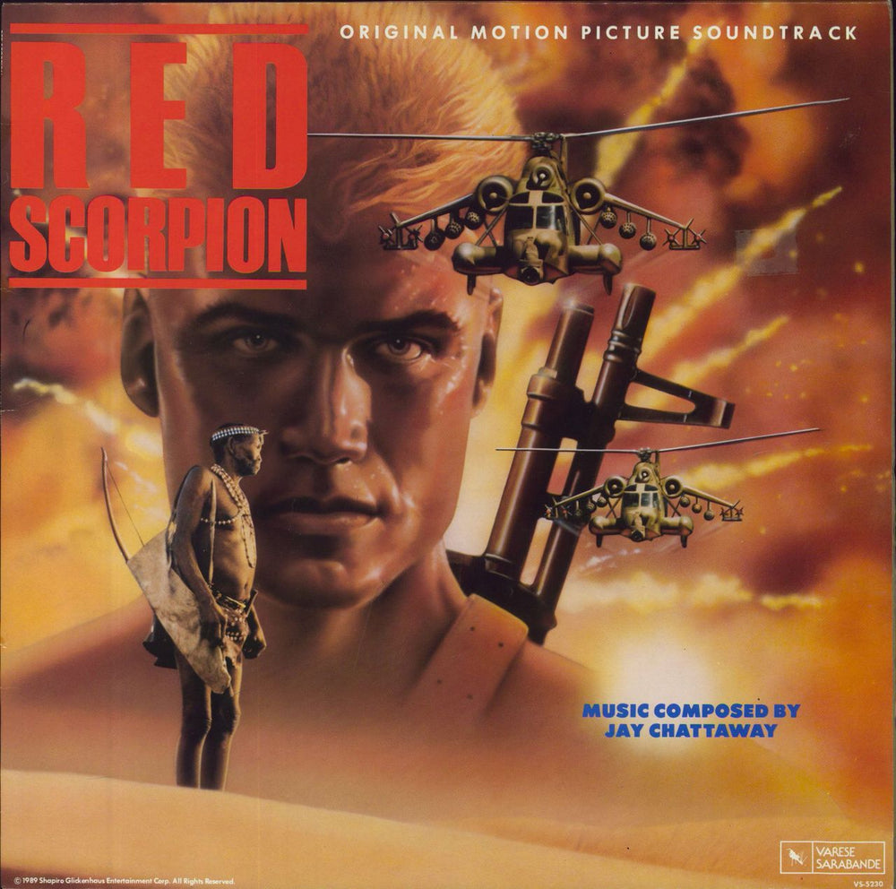Original Soundtrack Red Scorpion US vinyl LP album (LP record) VS-5230