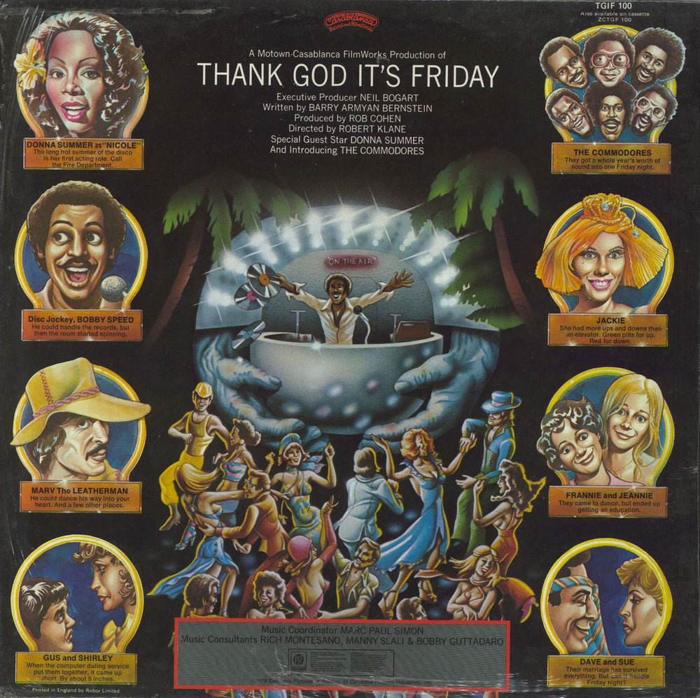 Original Soundtrack Thank God It's Friday - Double LP & 12" UK 2-LP vinyl record set (Double LP Album)