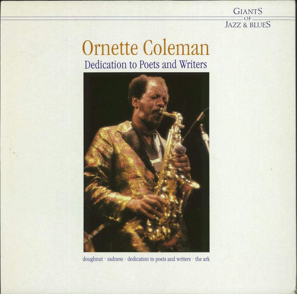 Ornette Coleman Dedication To Poets And Writers German vinyl LP album (LP record) LP10010