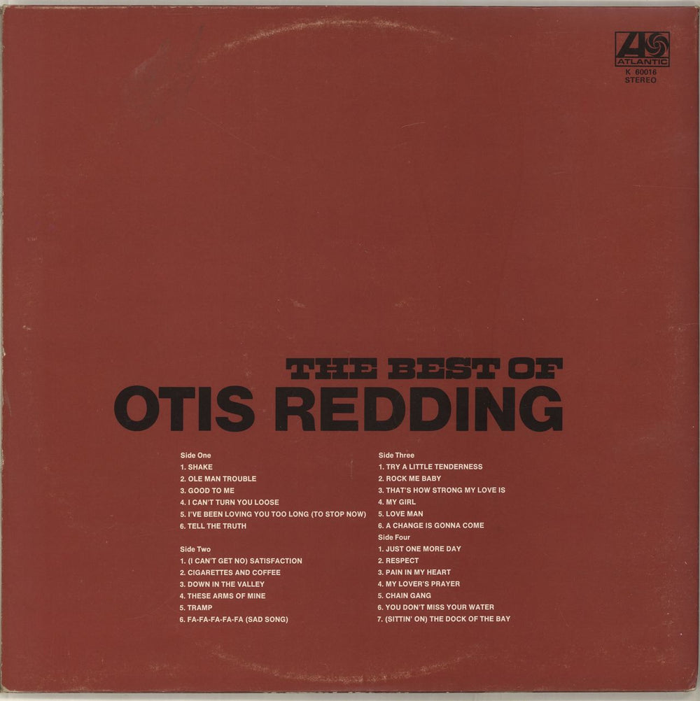 Otis Redding The Best Of Otis Redding - VG UK 2-LP vinyl record set (Double LP Album)