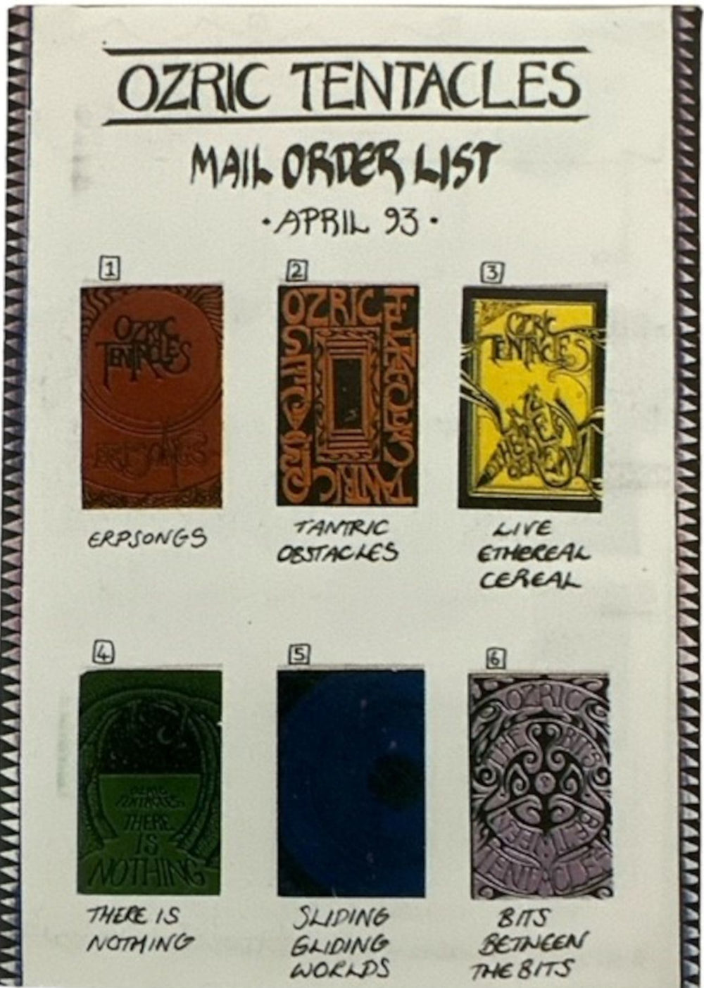 Ozric Tentacles Vitamin Enhanced + Merch Insert - Low Number UK box set 1994