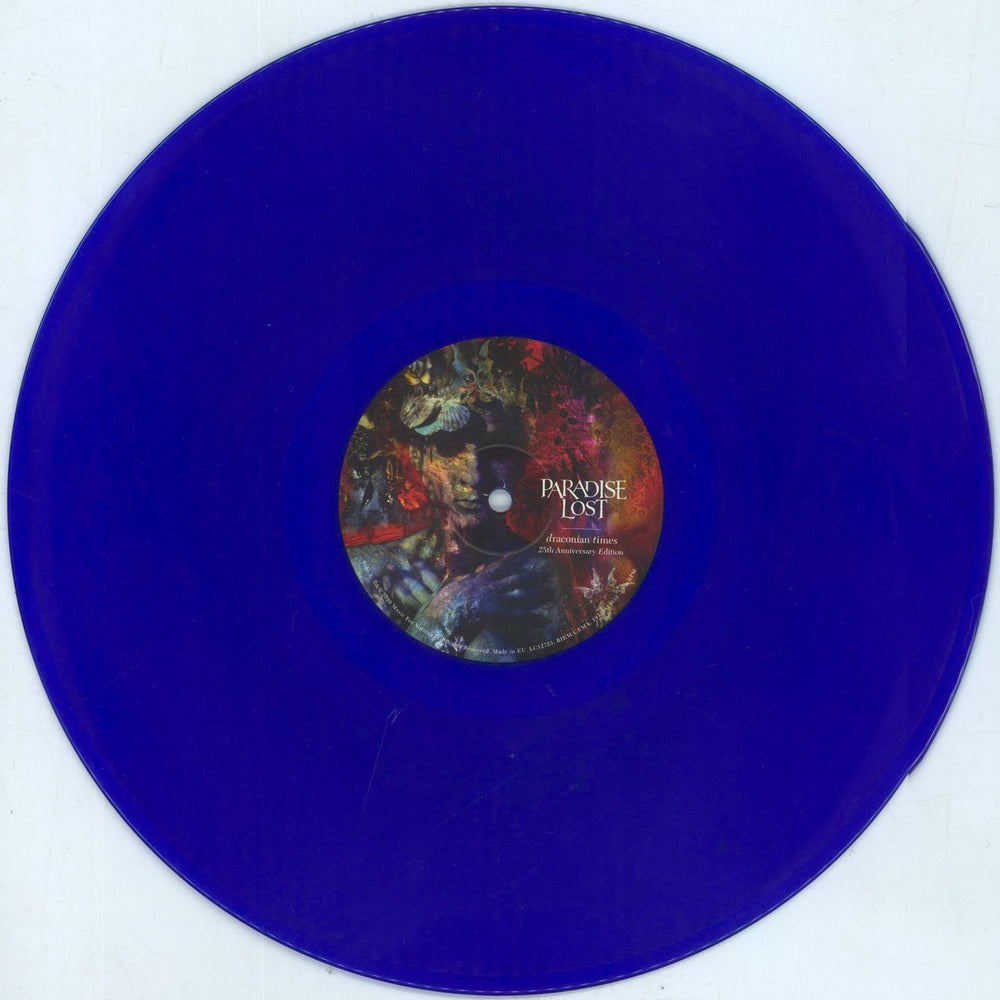 Paradise Lost Draconian Times - 25th Anniversary - Blue Vinyl UK 2-LP vinyl record set (Double LP Album) P-L2LDR816530