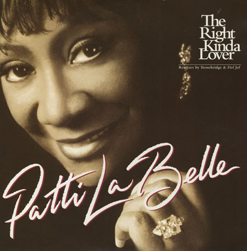 Patti LaBelle The Right Kinda Lover UK 12" vinyl single (12 inch record / Maxi-single) MCST1995