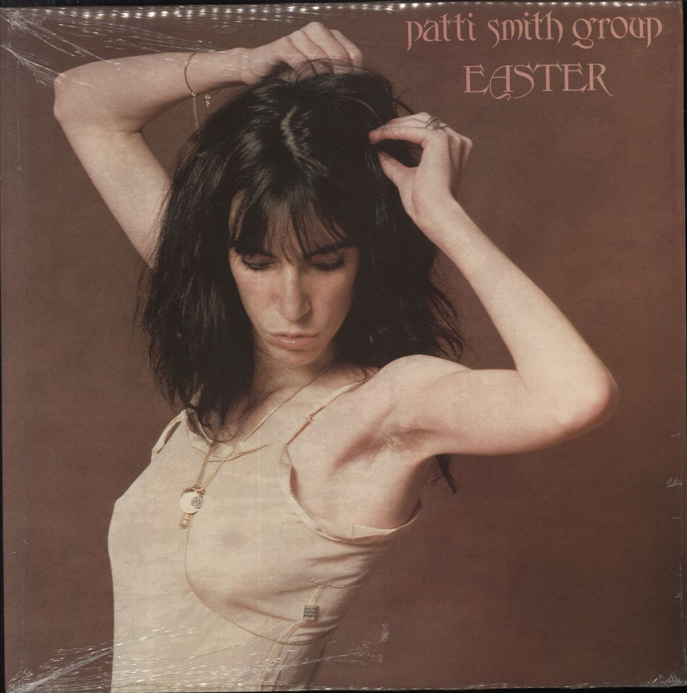 Patti Smith Easter + Shrink UK vinyl LP album (LP record) SPART1043