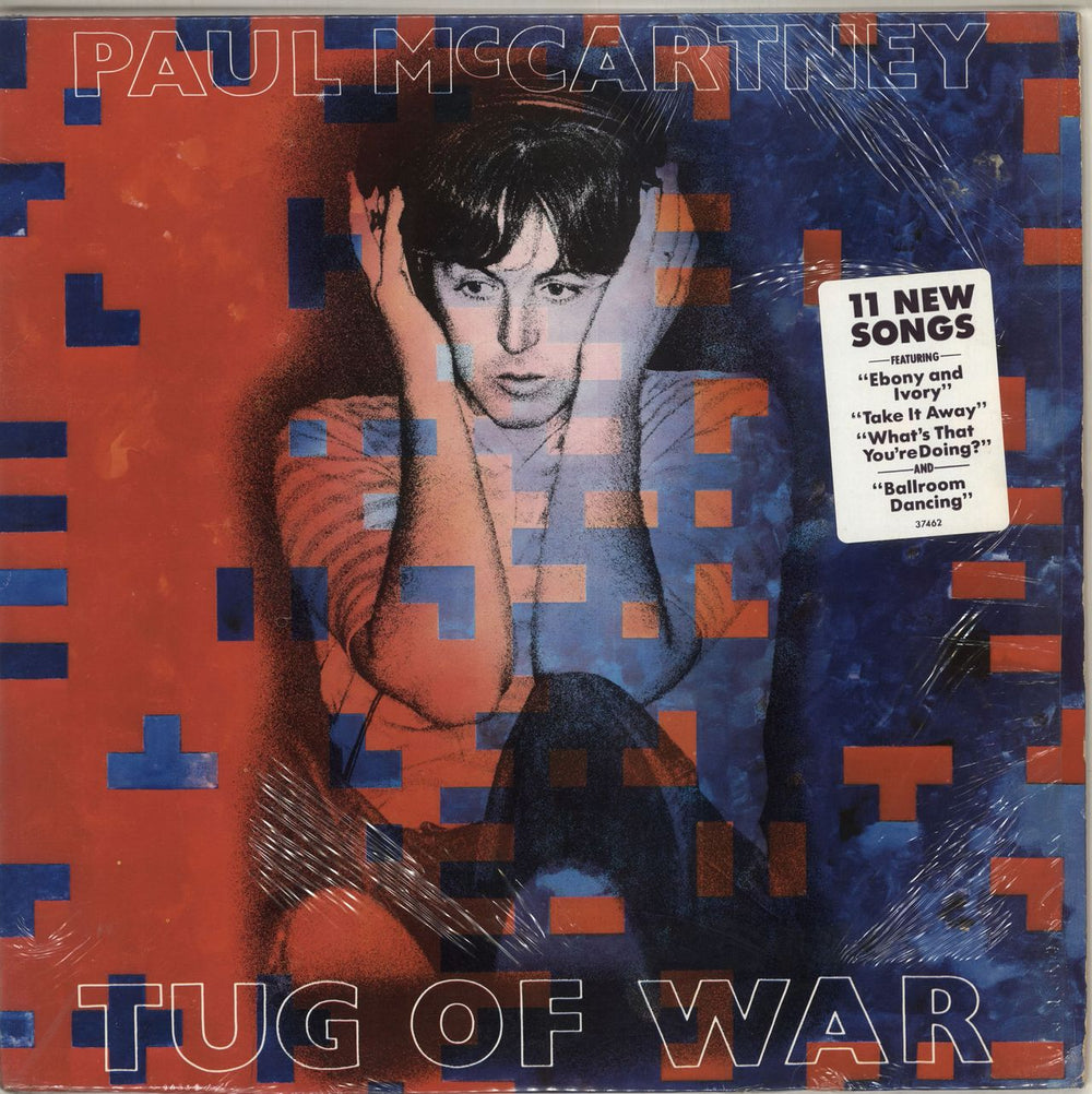 Paul McCartney and Wings Tug Of War + Stickered Shrink US vinyl LP album (LP record) TC37462