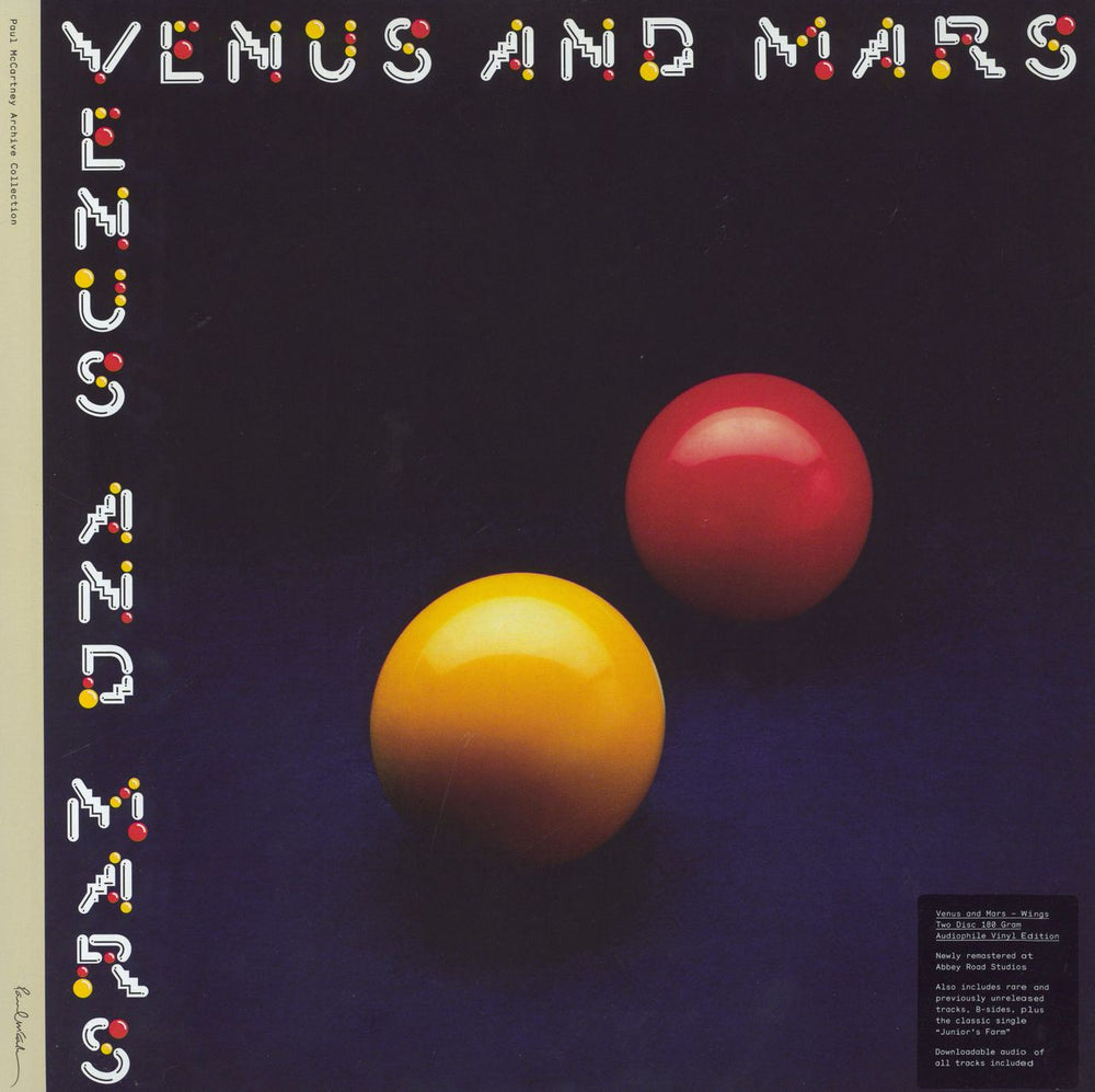 Paul McCartney and Wings Venus And Mars - 180g UK 2-LP vinyl record set (Double LP Album) HRM-35653-01