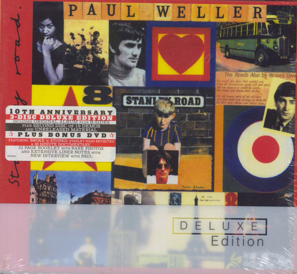 Paul Weller Stanley Road - Deluxe Edition - Sealed UK 3-disc CD/DVD Set 9828401