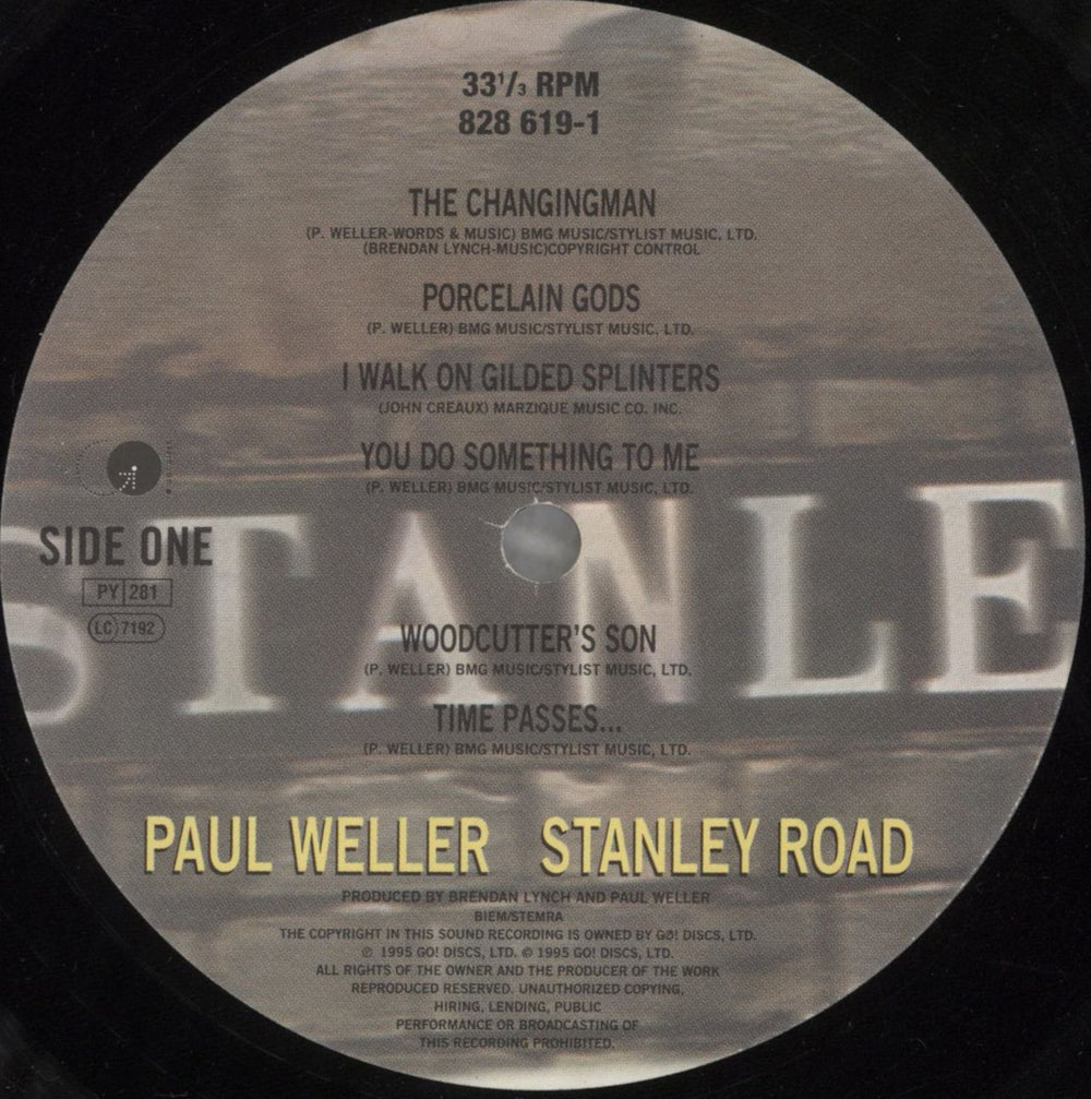 Paul Weller Stanley Road UK vinyl LP album (LP record) WELLPST824489