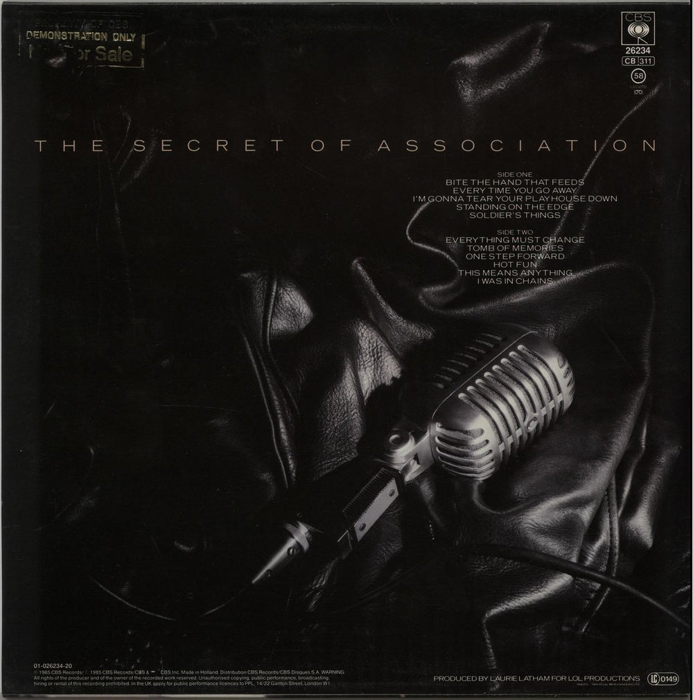 Paul Young The Secret Of Association - Gold Stamped UK vinyl LP album (LP record) PYOLPTH645336