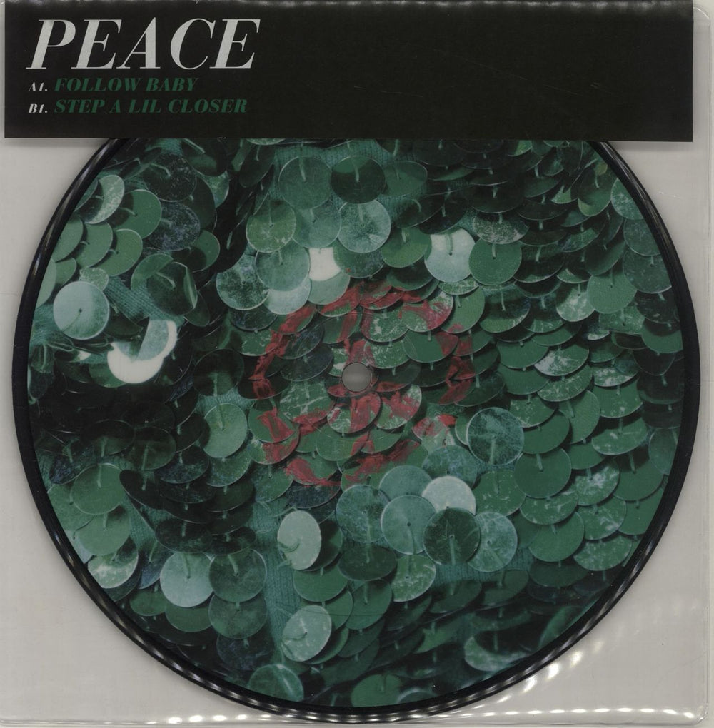 Peace Follow Baby (2013 issue) UK 7" vinyl picture disc (7 inch picture disc single) 887654846174