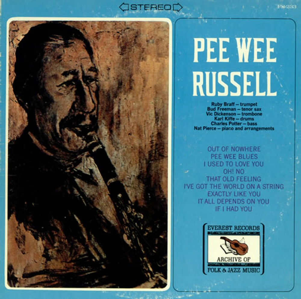 Pee Wee Russell Pee Wee Russell US vinyl LP album (LP record) FS-233