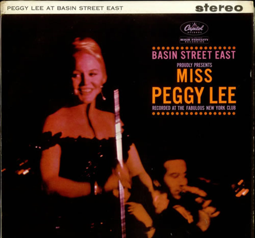 Peggy Lee Basin Street East UK vinyl LP album (LP record) ST1520