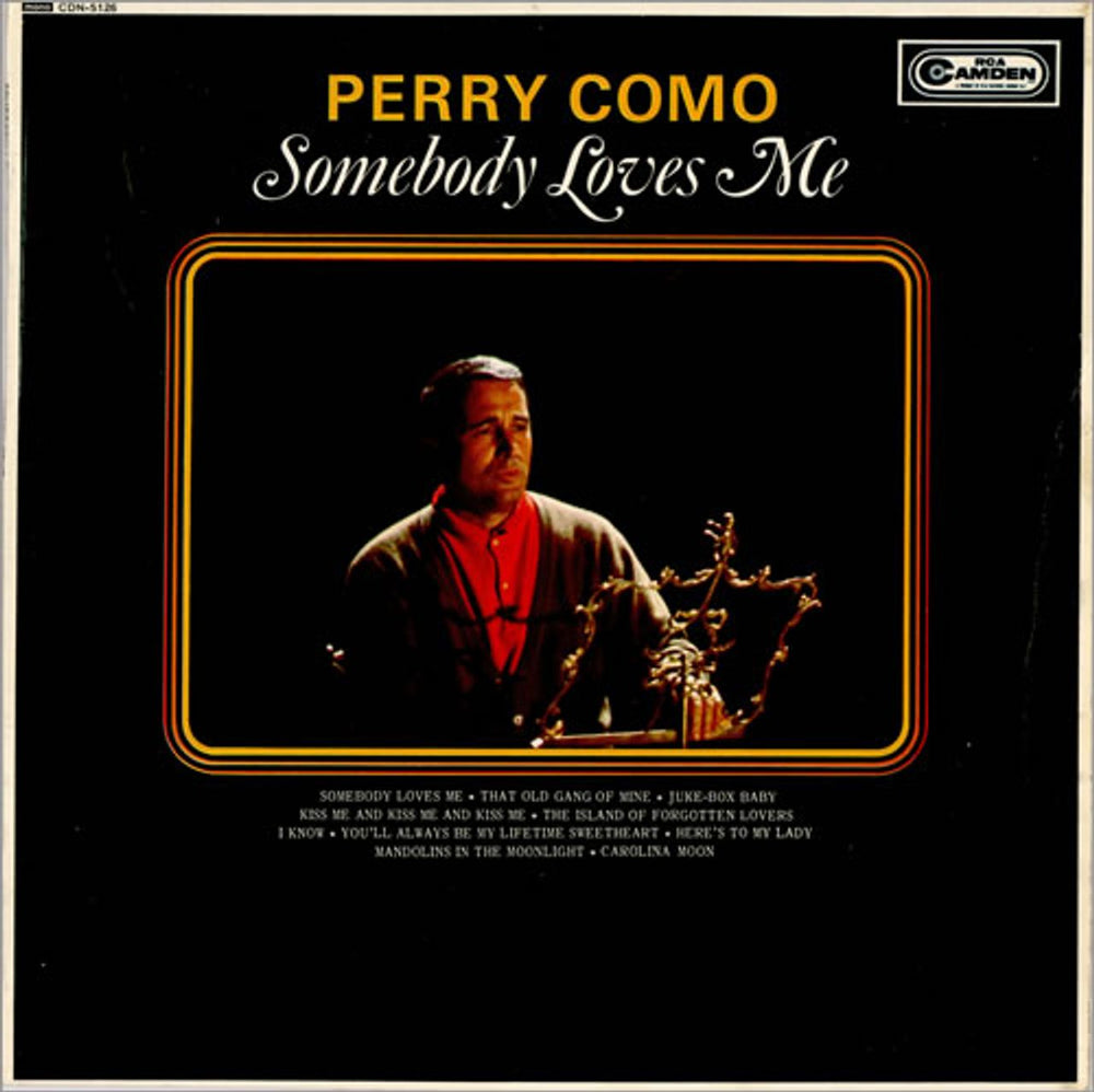 Perry Como Somebody Loves Me UK vinyl LP album (LP record) CDN-5126