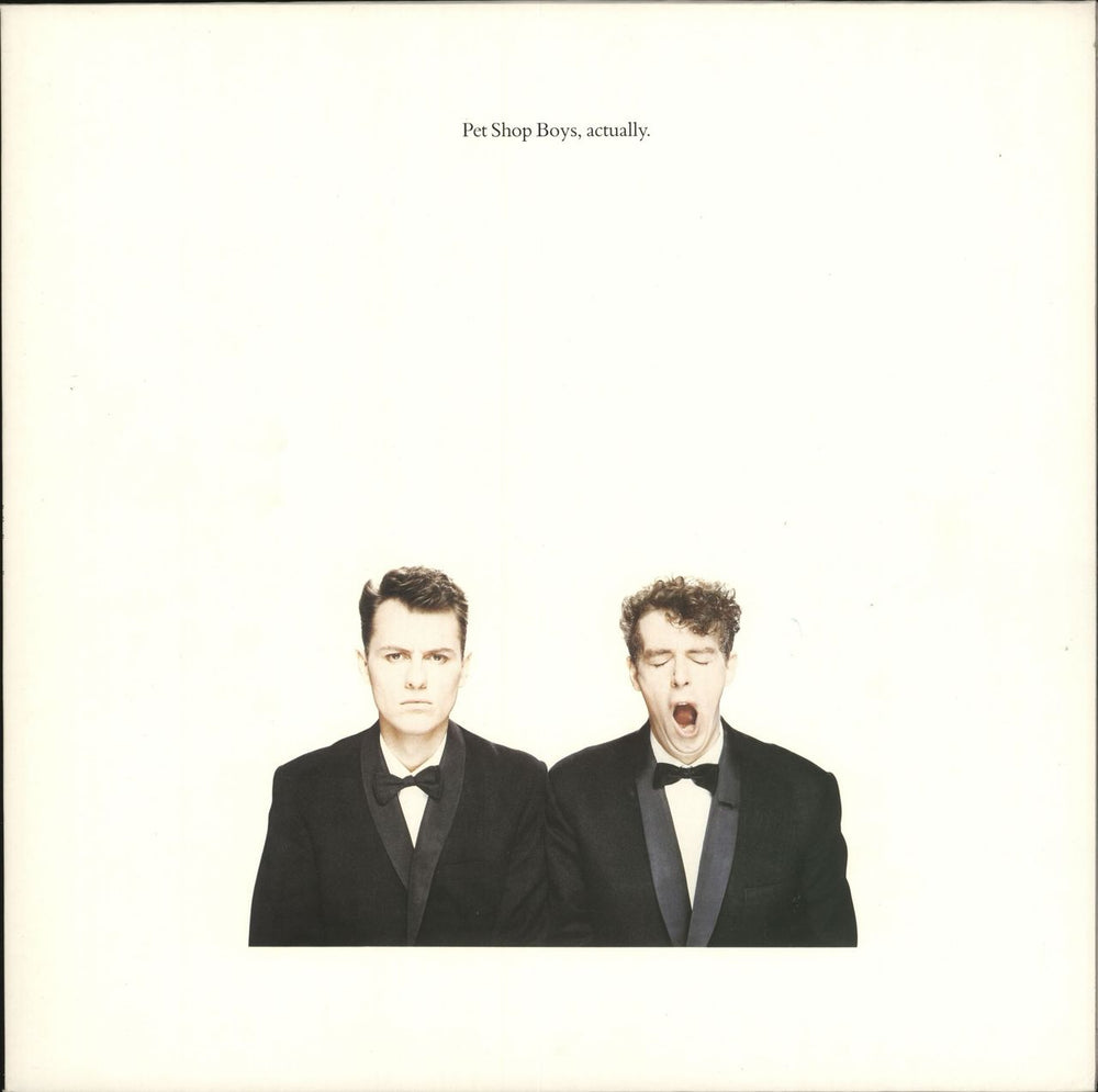 Pet Shop Boys Actually UK vinyl LP album (LP record) PCSD104